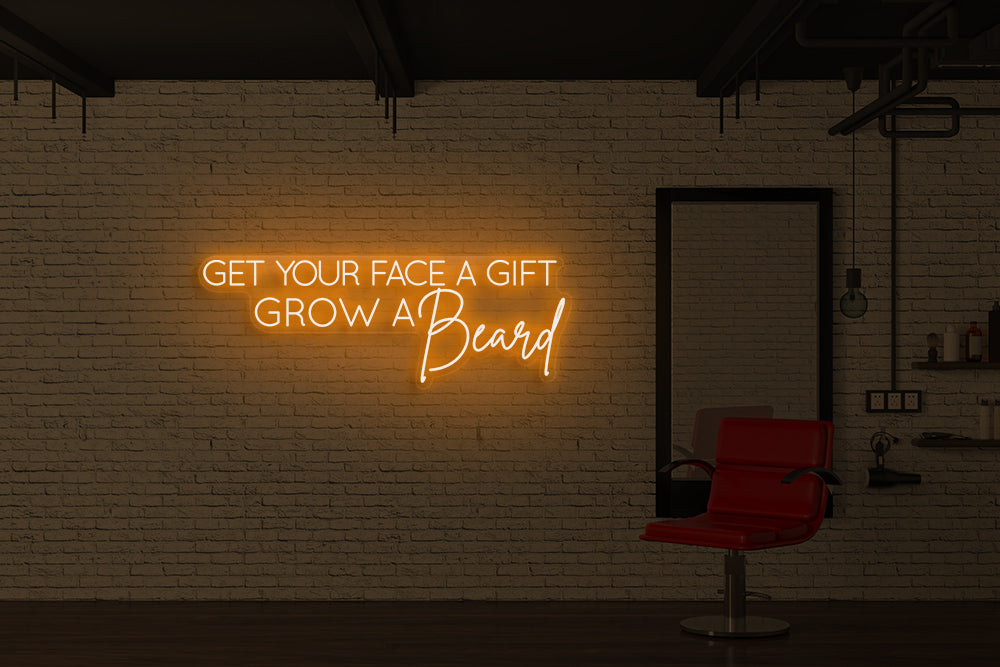 Get your face a gift grow a beard