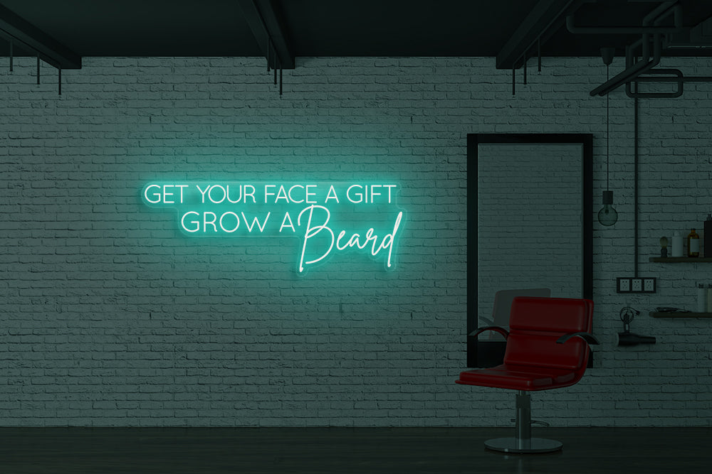 Get your face a gift grow a beard