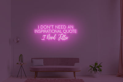 I don’t need an inspirational quote, I need filler