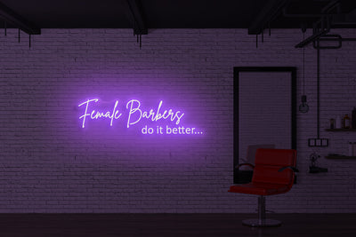 Female barbers do it better…