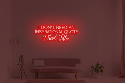 I don’t need an inspirational quote, I need filler