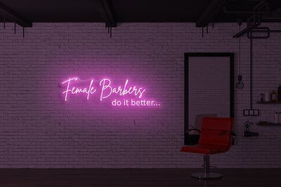 Female barbers do it better…