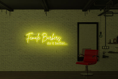 Female barbers do it better…