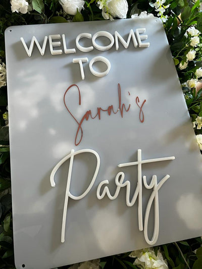 Welcome sign (party)