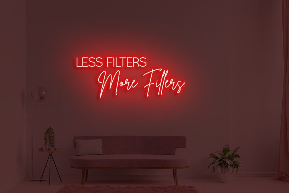 Less filters more filler