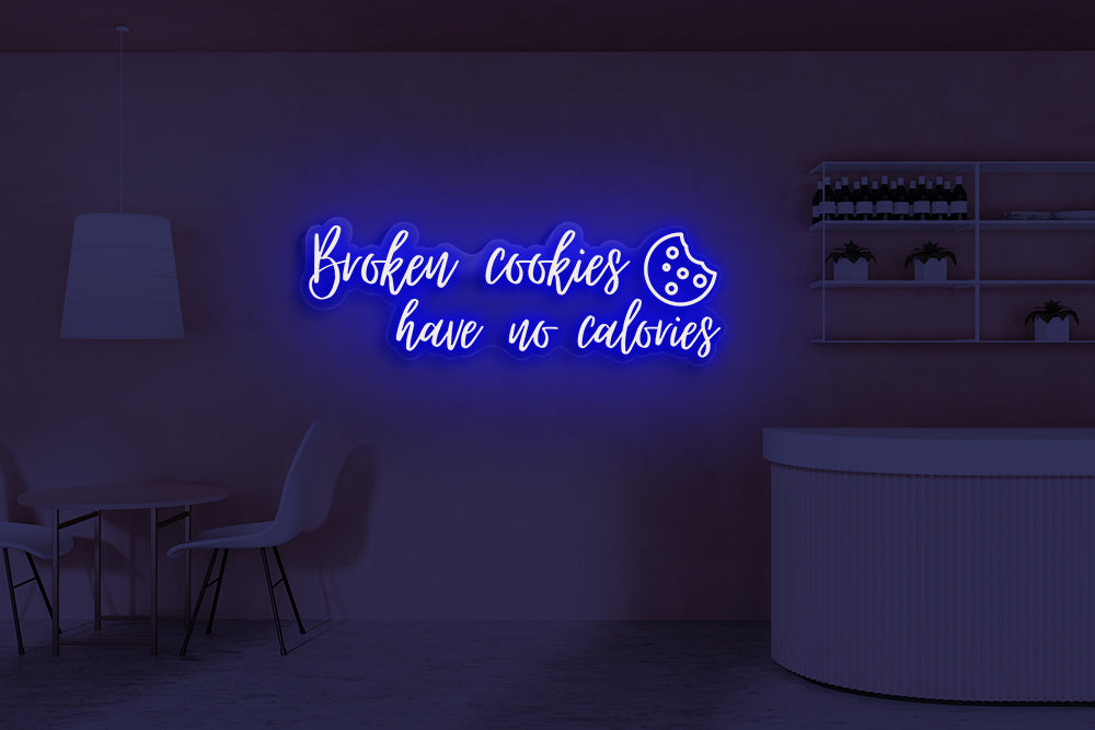 Broken cookies have no calories