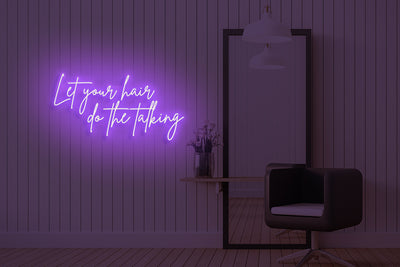 Let your hair do the talking