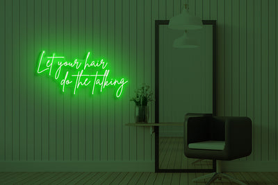 Let your hair do the talking