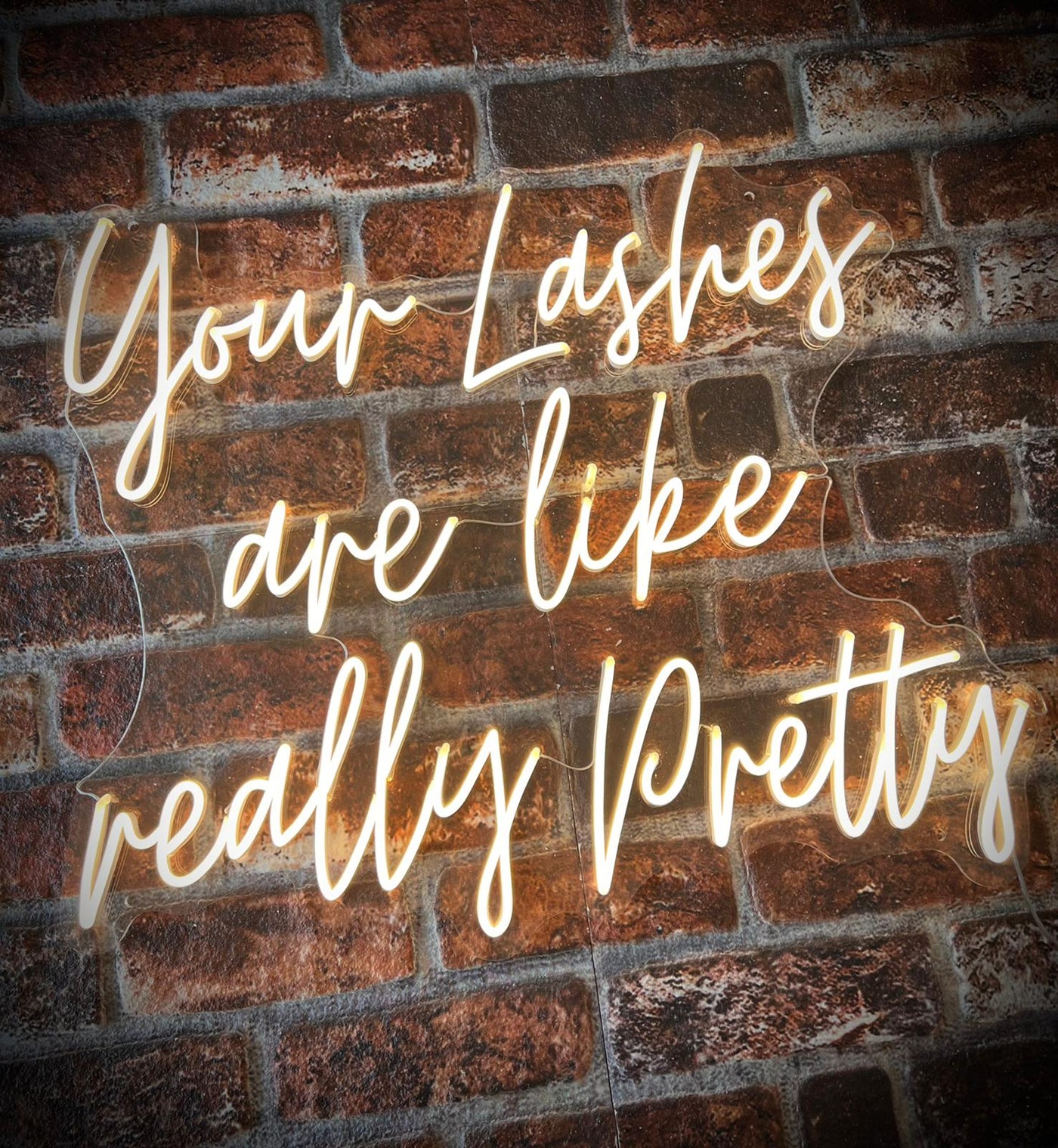 Your lashes are like really pretty