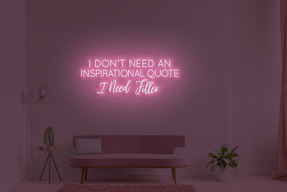 I don’t need an inspirational quote, I need filler