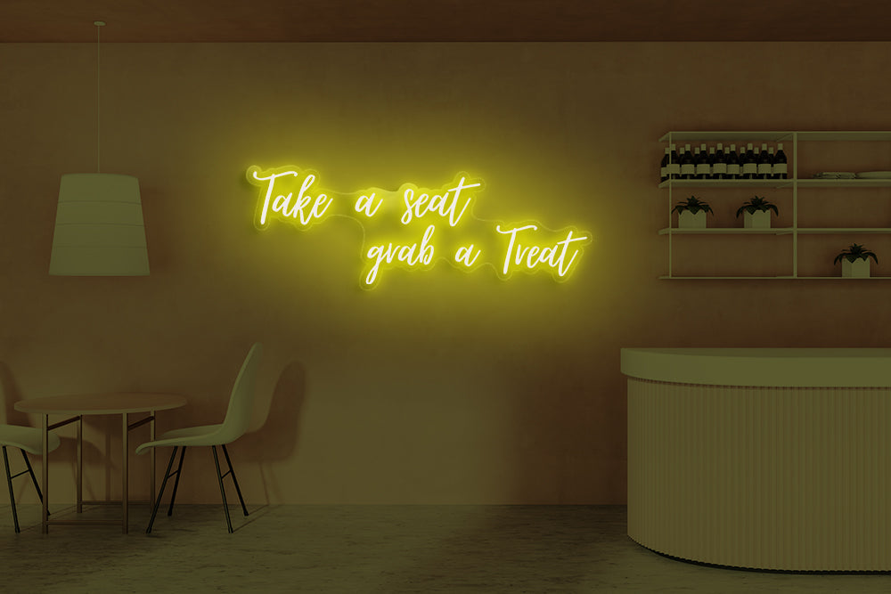 Take a seat grab a treat