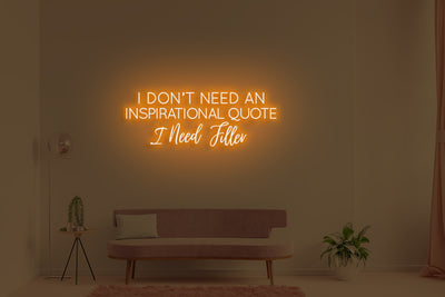 I don’t need an inspirational quote, I need filler