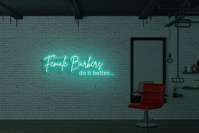 Female barbers do it better…