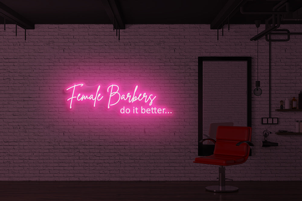 Female barbers do it better…